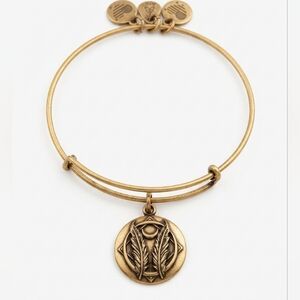 Alex and Ani Gold Tone Godspeed Expandable Bangle Bracelet